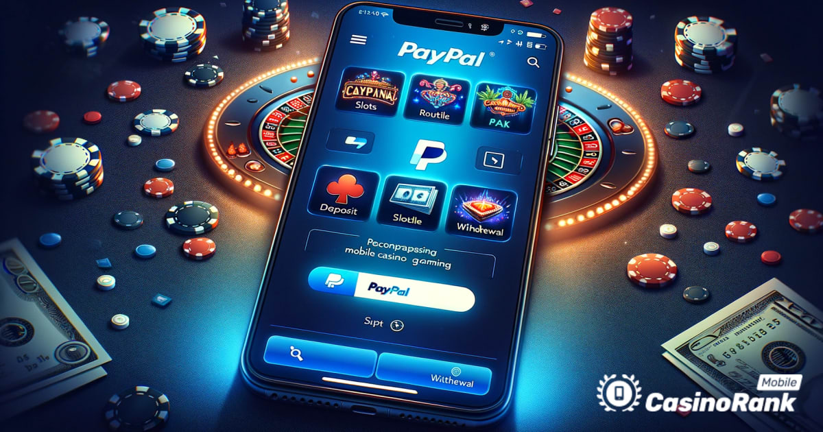 Hranie v kasíne PayPal na mobile